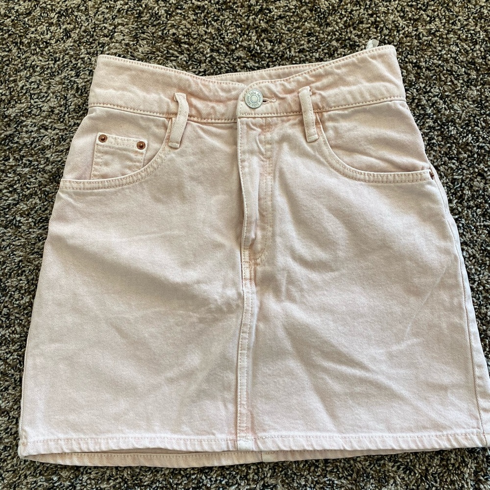 Zara pink Jean skirt